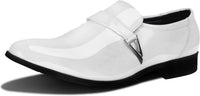 Herren Lackleder Business Schnürschuhe für Hochzeiten-Weiß-40-Luzern Mode