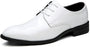 Herren Lackleder Business Schnürschuhe für Hochzeiten-Weiß mit Schnürsenkeln-40-Luzern Mode