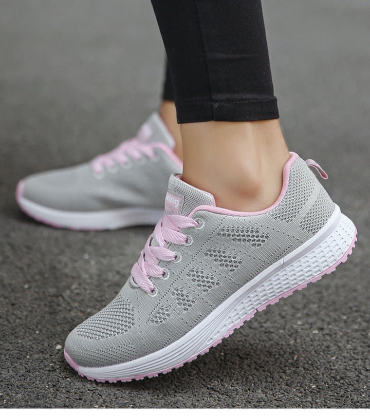 Damen Sneaker Atmungsaktiv Leicht Sportlich Bequem Schuhe-Luzern Mode