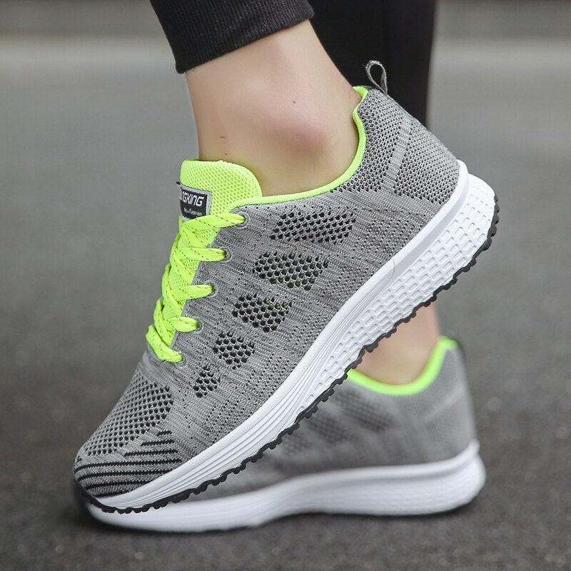 Damen Sneaker Atmungsaktiv Leicht Sportlich Bequem Schuhe-Luzern Mode