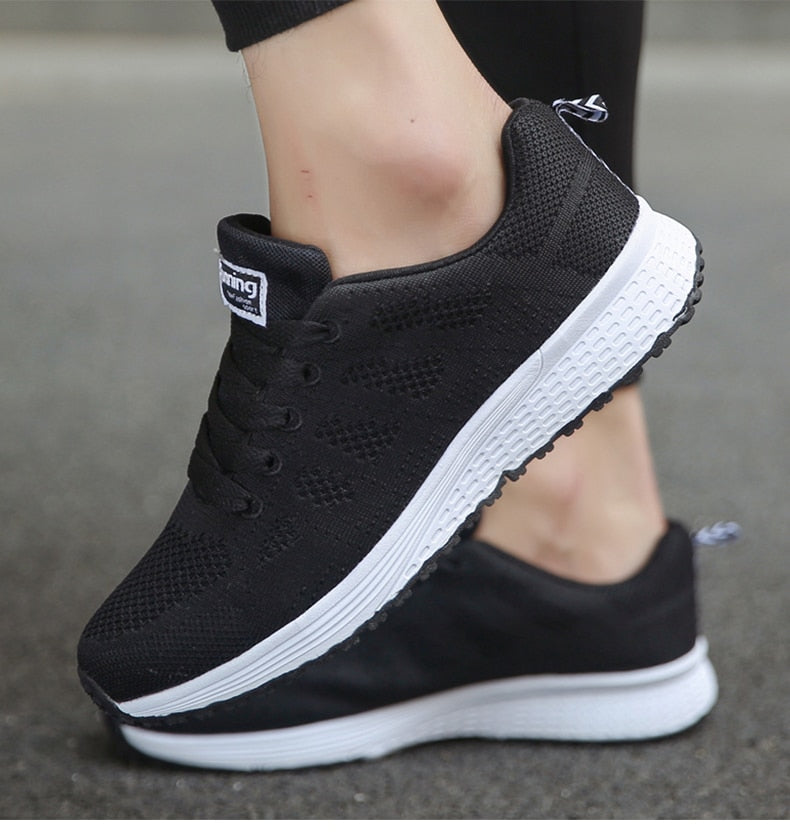 Damen Sneaker Atmungsaktiv Leicht Sportlich Bequem Schuhe-Luzern Mode