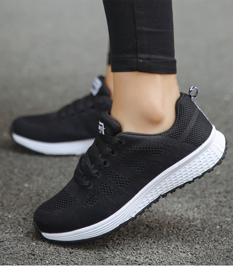 Damen Sneaker Atmungsaktiv Leicht Sportlich Bequem Schuhe-Luzern Mode