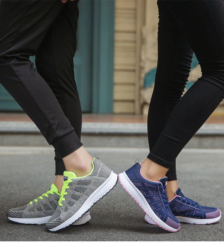 Damen Sneaker Atmungsaktiv Leicht Sportlich Bequem Schuhe-Luzern Mode