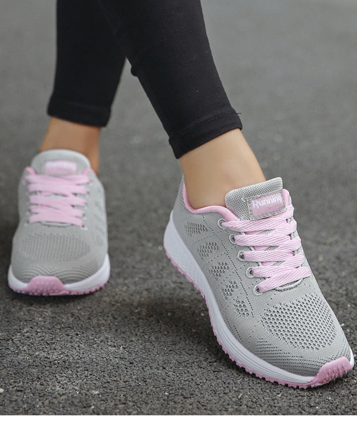 Damen Sneaker Atmungsaktiv Leicht Sportlich Bequem Schuhe-Luzern Mode
