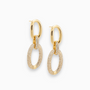 Ohrringe | Ovale Hänger Funkelnd Stilvoll Langlebig Hypoallergen-Gold-Luzern Mode