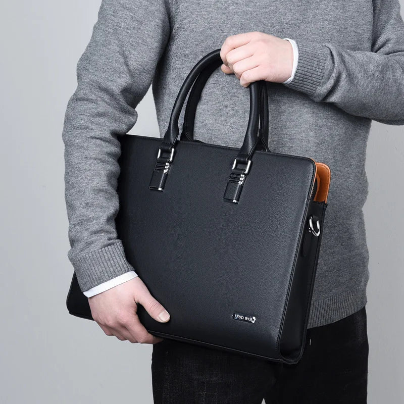 Herren Laptoptasche | Vielseitig | Leder | Stilvoll | Langlebig | Griffe-Luzern Mode