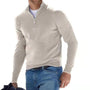 Herren Kaschmirpullover mit Reißverschluss - Luxusmode Online-Aprikose-S-Luzern Mode
