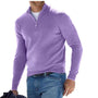 Herren Kaschmirpullover mit Reißverschluss - Luxusmode Online-Lila-S-Luzern Mode
