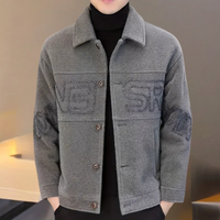 Herren Fleecejacke mit Knöpfen - Stilvolle Wintermode-Grau-S-Luzern Mode
