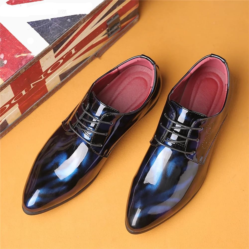 Herren Lackleder Business Schuhe - Elegante Schnürschuhe-Luzern Mode