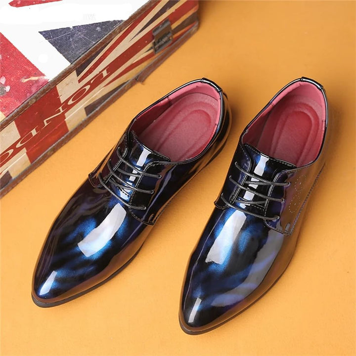 Herren Lackleder Business Schuhe - Elegante Schnürschuhe-Luzern Mode