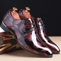 Herren Lackleder Business Schuhe - Elegante Schnürschuhe-Luzern Mode