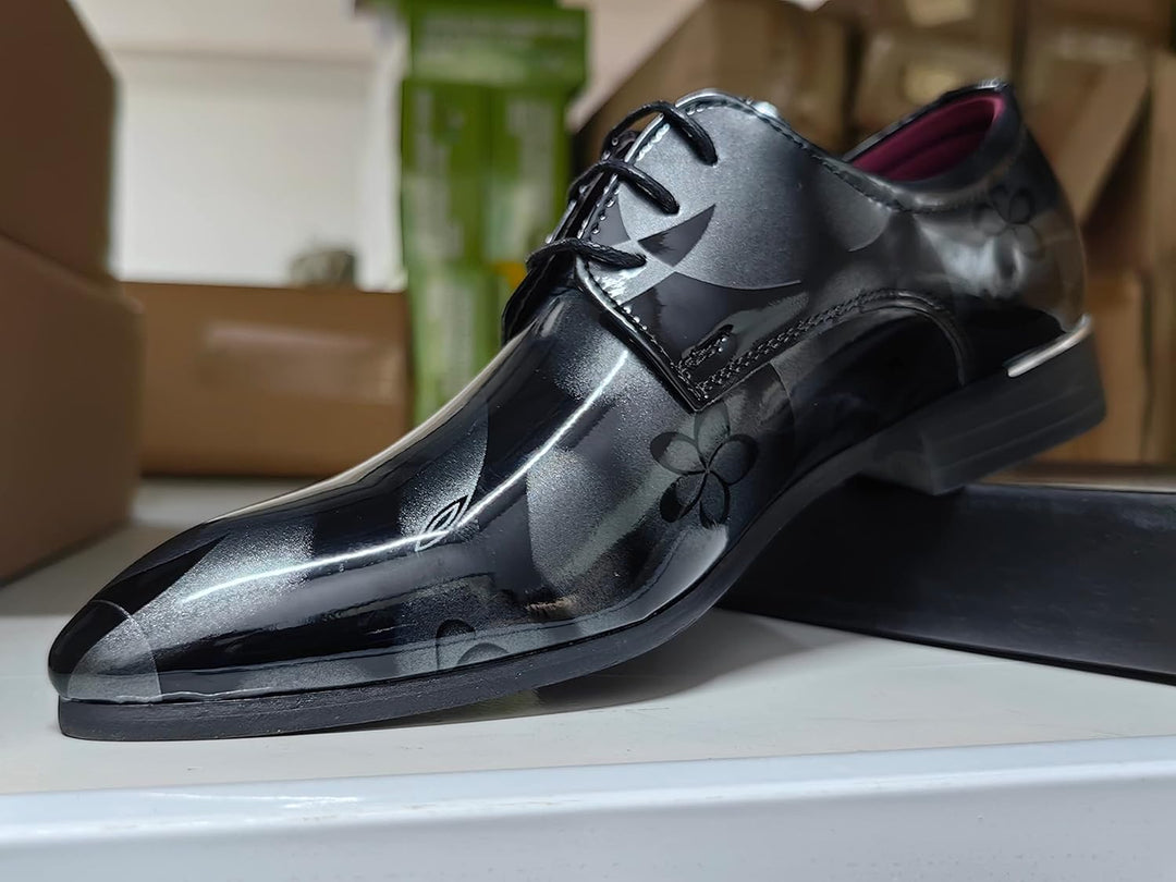 Herren Lackleder Business Schuhe - Elegante Schnürschuhe-Luzern Mode