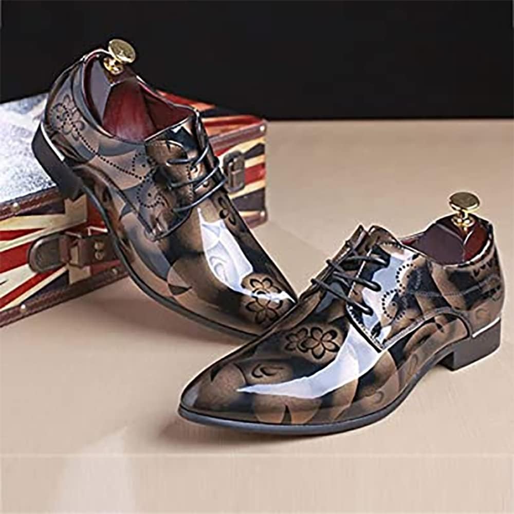 Herren Lackleder Business Schuhe - Elegante Schnürschuhe-Luzern Mode