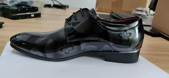Herren Lackleder Business Schuhe - Elegante Schnürschuhe-Luzern Mode
