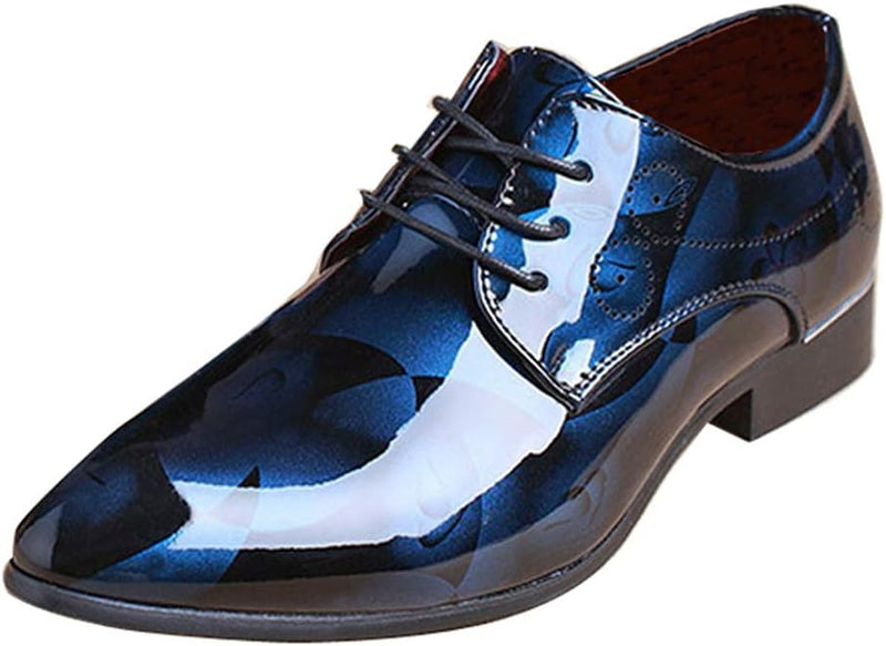 Herren Lackleder Business Schuhe - Elegante Schnürschuhe-Luzern Mode
