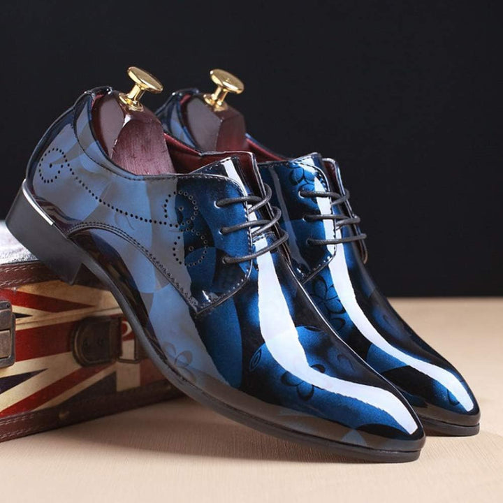 Herren Lackleder Business Schuhe - Elegante Schnürschuhe-Luzern Mode