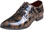 Herren Lackleder Business Schuhe - Elegante Schnürschuhe-Gelb-38-Luzern Mode