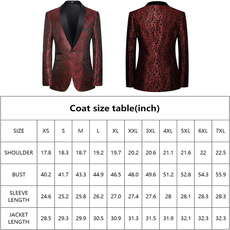 Herren Anzug Größentabelle - Maßtabelle für Jacke & Hose-Luzern Mode