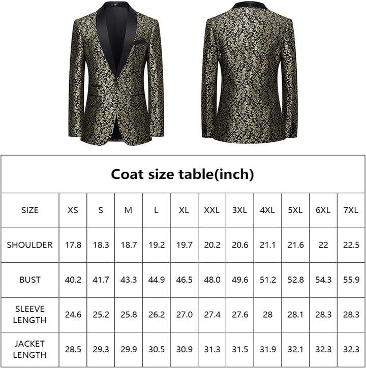 Herren Anzug Größentabelle - Maßtabelle für Jacke & Hose-Luzern Mode