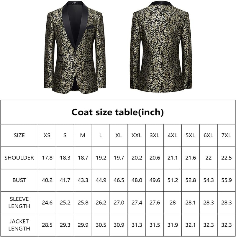 Herren Anzug Größentabelle - Maßtabelle für Jacke & Hose-Luzern Mode