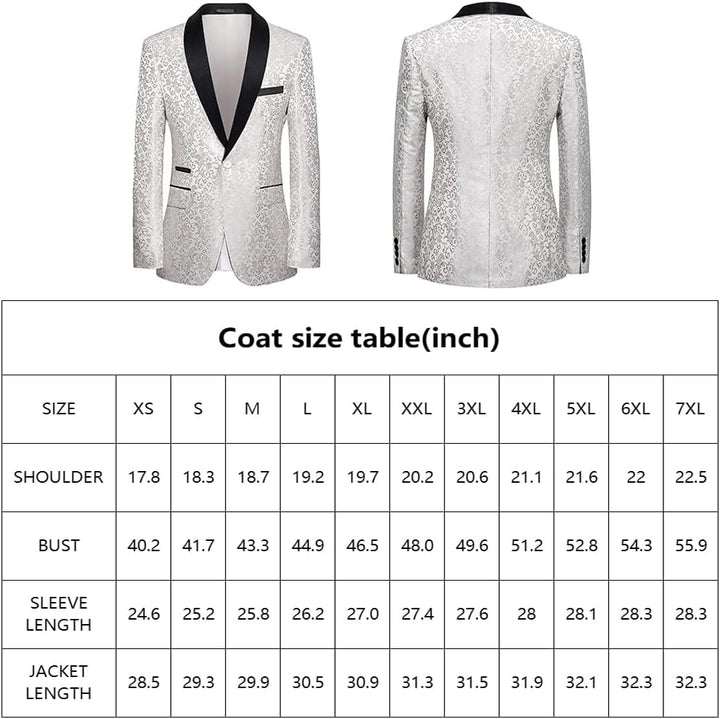 Herren Anzug Größentabelle - Maßtabelle für Jacke & Hose-Luzern Mode