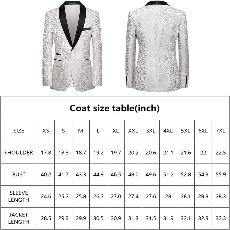 Herren Anzug Größentabelle - Maßtabelle für Jacke & Hose-Luzern Mode