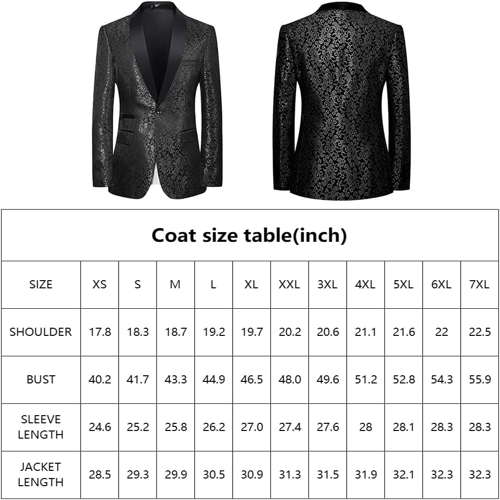Herren Anzug Größentabelle - Maßtabelle für Jacke & Hose-Luzern Mode