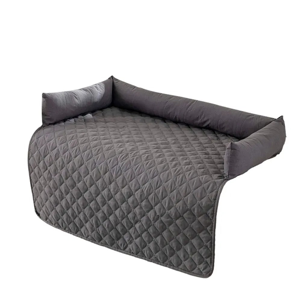 Bankberschermhoes | Huisdieren Waterbestendig Stijlvol Zacht Luxe -Donkergrijs-S 75x75cm-Luzern Mode