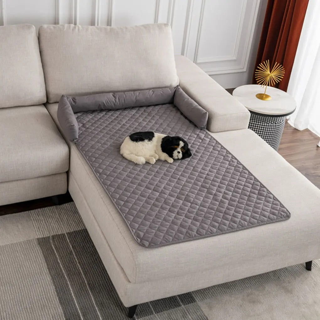 Bankberschermhoes | Huisdieren Waterbestendig Stijlvol Zacht Luxe -Lichtgrijs-S 75x75cm-Luzern Mode
