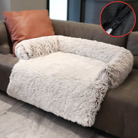 Hundebett | Sofa | Luxus | Waschbar | Komfortabel | Sicher | Warm | Vielseitig-Beige-S (90x75x15 cm)-Niet wasbaar-Luzern Mode