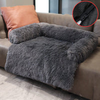 Hundebett | Sofa | Luxus | Waschbar | Komfortabel | Sicher | Warm | Vielseitig-Dunkelgrau-S (90x75x15 cm)-Niet wasbaar-Luzern Mode