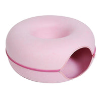 Katzenbett | Luxus Donut Spielhaus Komfortabel Nachhaltig Beruhigend-Rosa-Luzern Mode