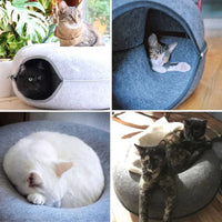 Katzenbett | Luxus Donut Spielhaus Komfortabel Nachhaltig Beruhigend-Luzern Mode
