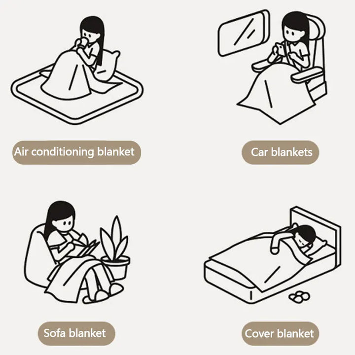 Decke | Dekoration Weich Warm Komfortabel Einfarbig Stilvoll Vielseitig-Luzern Mode