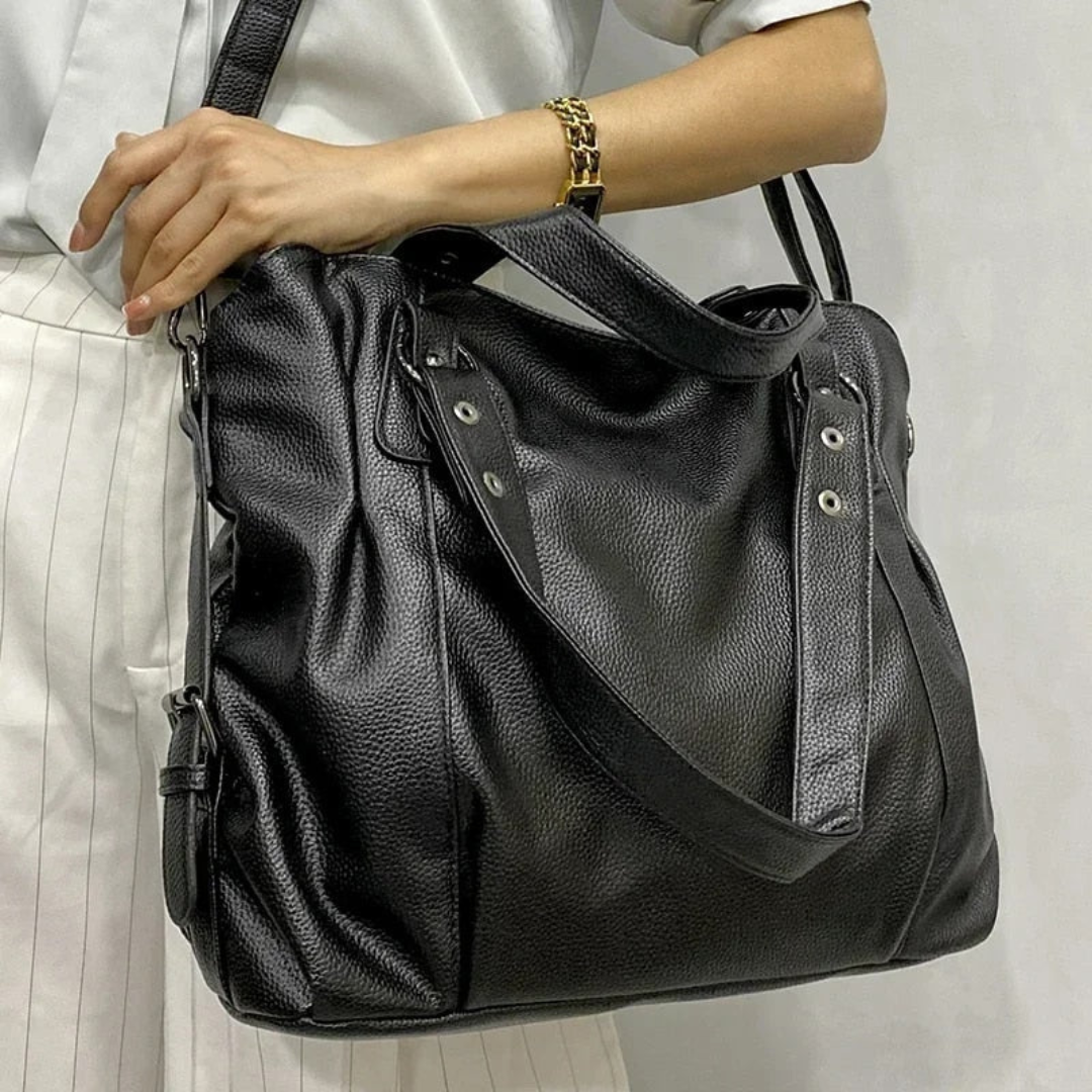 Damen Handtasche Leder - Elegante Schultertasche groß-Luzern Mode