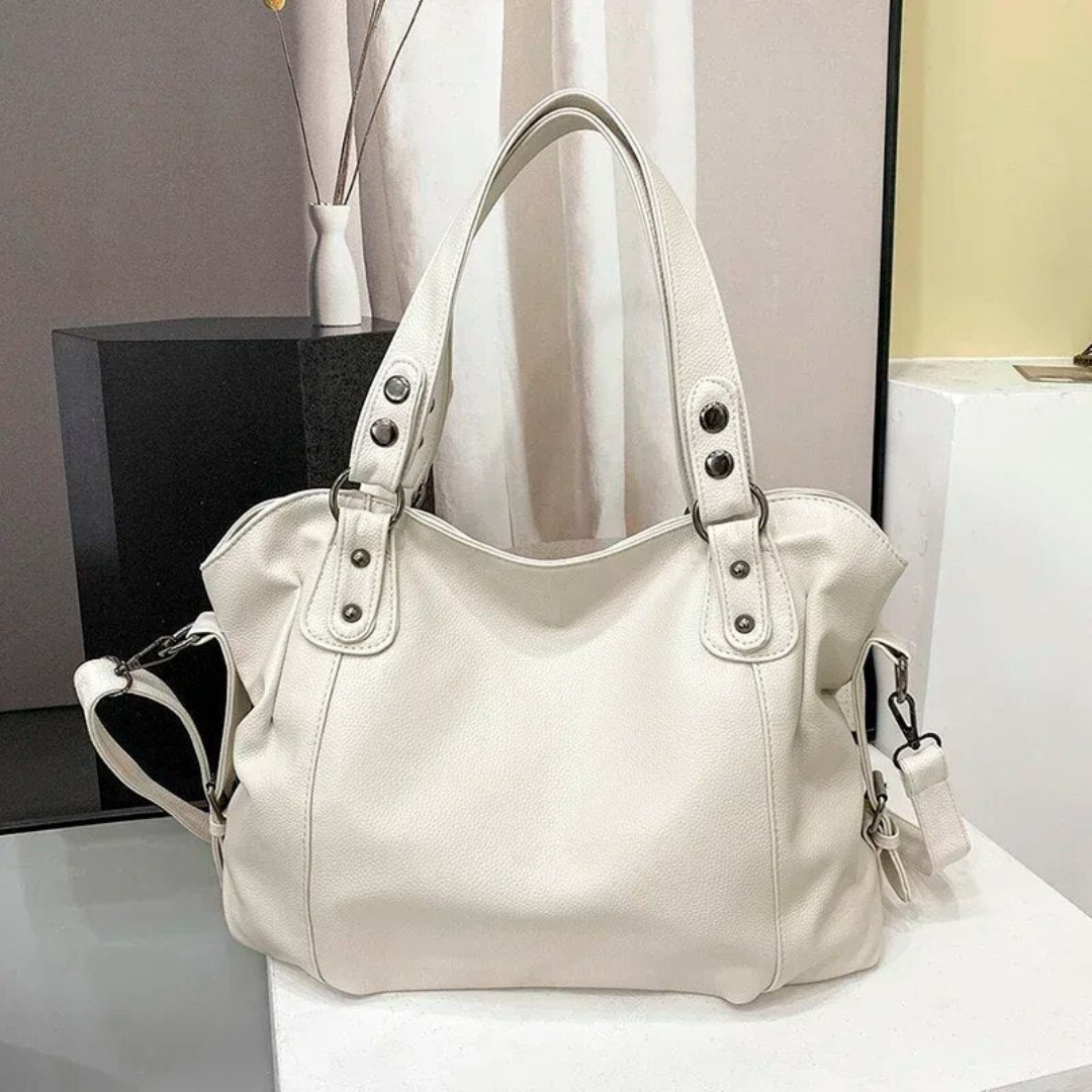 Damen Handtasche Leder - Elegante Schultertasche groß-Luzern Mode
