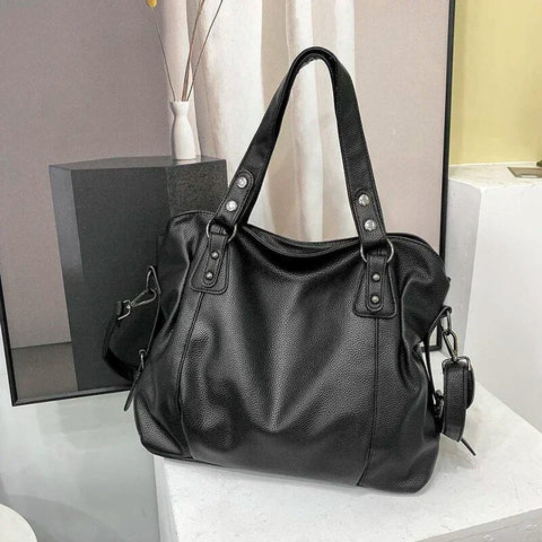 Damen Handtasche Leder - Elegante Schultertasche groß-Luzern Mode