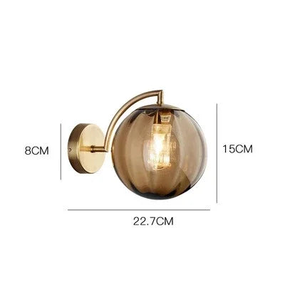 Wandleuchte | Modern | Stilvoll | Glas | Vielseitig | Langlebig | Einzigartig | LED | Atmosphärisch-Kaffee-Luzern Mode