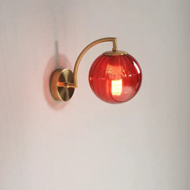 Wandleuchte | Modern | Stilvoll | Glas | Vielseitig | Langlebig | Einzigartig | LED | Atmosphärisch-Rot-Luzern Mode