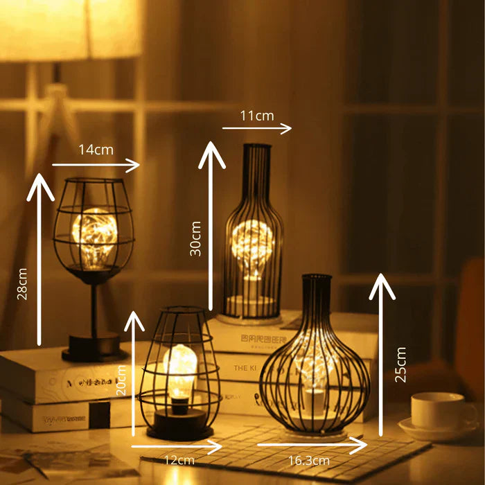 Tischlampe | Luxus Stilvoll Vielseitig Einzigartig Langlebig Schwarz Stimmungsvolles Licht-Luzern Mode