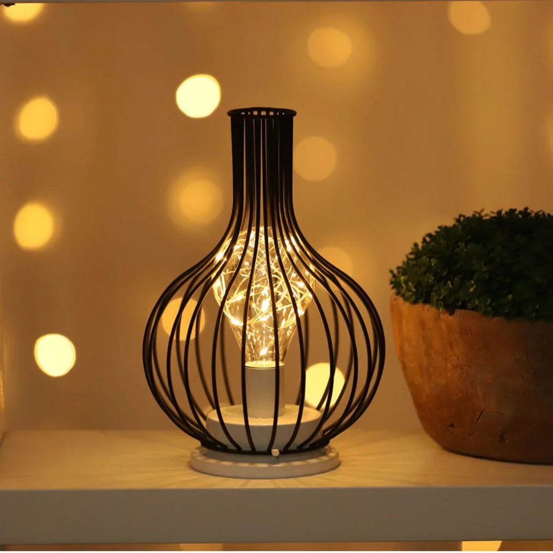 Tischlampe | Stilvoll Luxuriös Modern Vielseitig Langlebig Schwarz-Karaffe-Luzern Mode