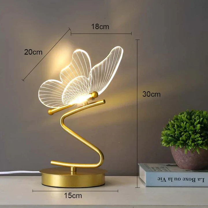 Vlinder Tischlampe | Einzigartig Stimmungsvolles LED Energiesparend Langlebig Stilvoll Modern-Luzern Mode