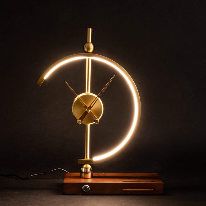 Lampenuhr | LED Stilvoll Wiederaufladbar Nachhaltig Einzigartig Vielseitig Modern-Luzern Mode