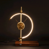 Lampenuhr | LED Stilvoll Wiederaufladbar Nachhaltig Einzigartig Vielseitig Modern-Luzern Mode