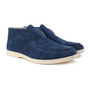 Herren Wildleder Mokassins - Bequeme Freizeitschuhe-Dunkelblau-39-Luzern Mode