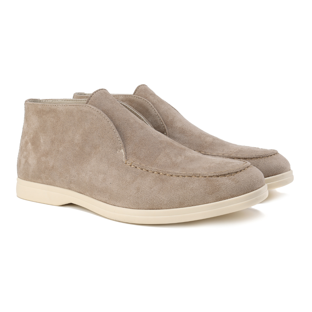 Herren Wildleder Mokassins - Bequeme Freizeitschuhe-Hellbraun-39-Luzern Mode
