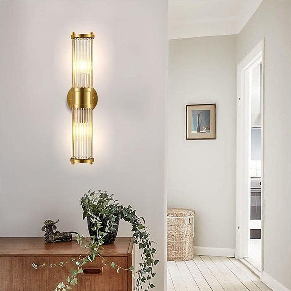 Goldene Wandleuchte | Zylinder Luxus Stilvoll LED Langlebig Vielseitig-Luzern Mode