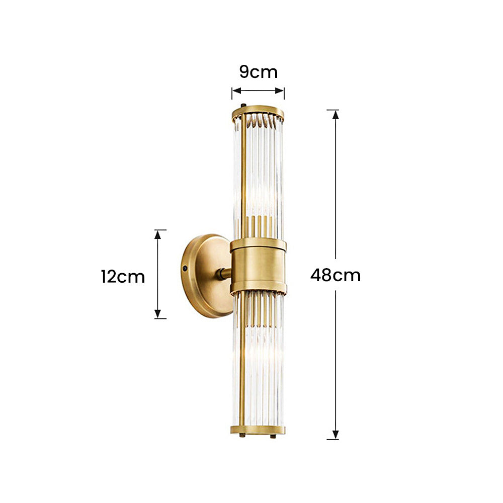 Goldene Wandleuchte | Zylinder Luxus Stilvoll LED Langlebig Vielseitig-Luzern Mode