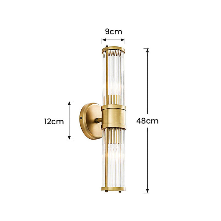 Goldene Wandleuchte | Zylinder Luxus Stilvoll LED Langlebig Vielseitig-Luzern Mode